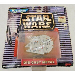Star Wars Micro Machines 66260, TIE Fighter Millennium Falcon Die-Cast Metal